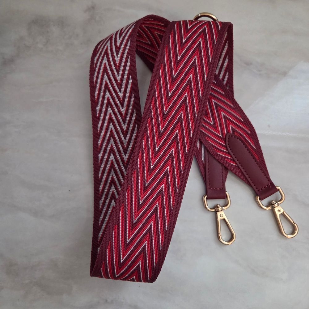 Senreve Red Statement Chevron Shoulder Bag Strap